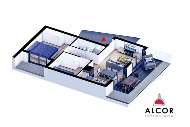 Piso de 2 habitaciones en Peñíscola en venta - 195.000 € (Ref: 9619062)