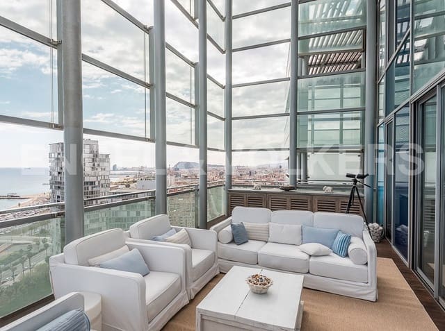 3 sovrum Takvåning till salu i Diagonal Mar i El Front Marítim del Poblenou, Barcelona stad med pool garage - 2 195 000 € (Ref: 9087806)