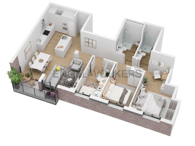 3 bedroom Apartment for sale in La Palma de Cervelló - € 336,000 (Ref: 9091369)
