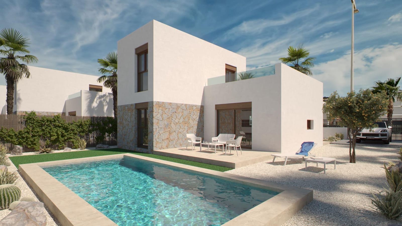 3 bedroom Villa for sale in Algorfa with pool garage - € 469,000 (Ref: 8906636)