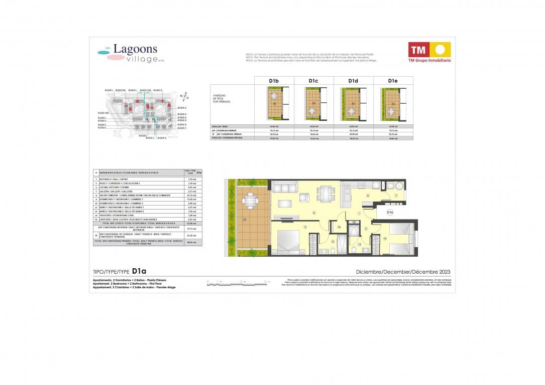 Apartamento de 2 habitaciones en Torrevieja en venta con piscina - 292.000 € (Ref: 9532630)