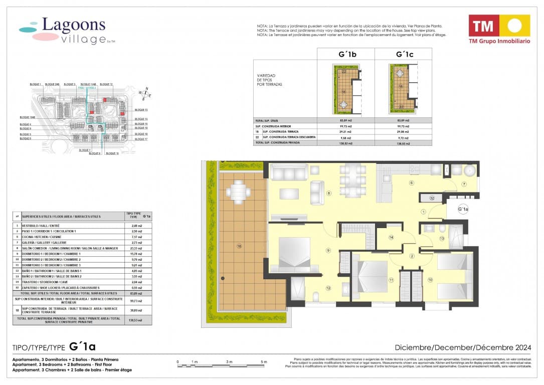 3 bedroom Apartment for sale in Torrevieja with pool - € 368,000 (Ref: 9580224)