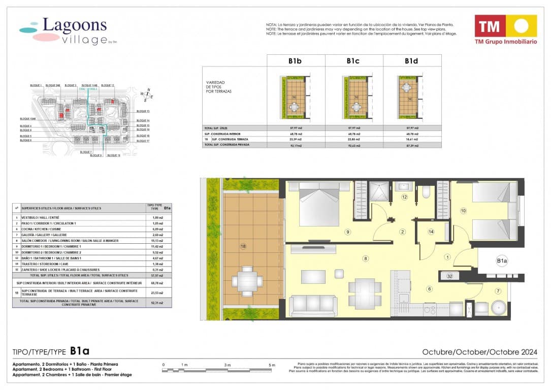 2 Zimmer Apartment zu verkaufen in Torrevieja mit Pool - 276.000 € (Ref: 9580225)