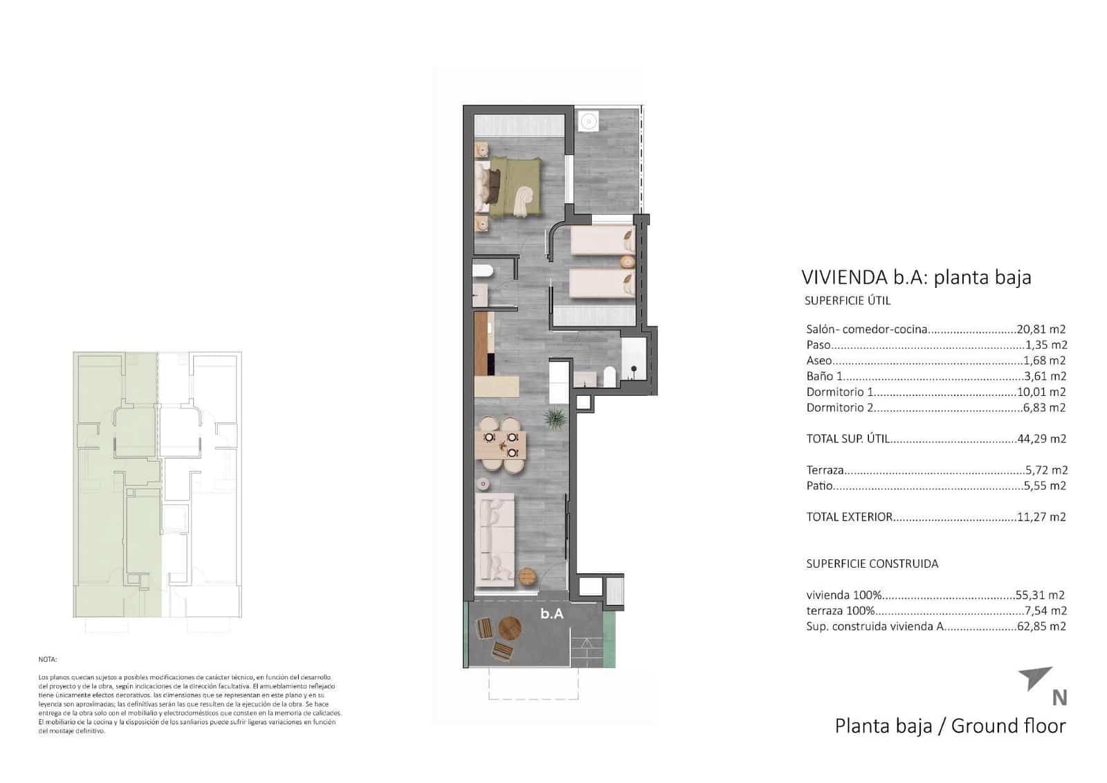 2 soverom Leilighet til salgs i Pilar de la Horadada med svømmebasseng - € 295 900 (Ref: 9908930)