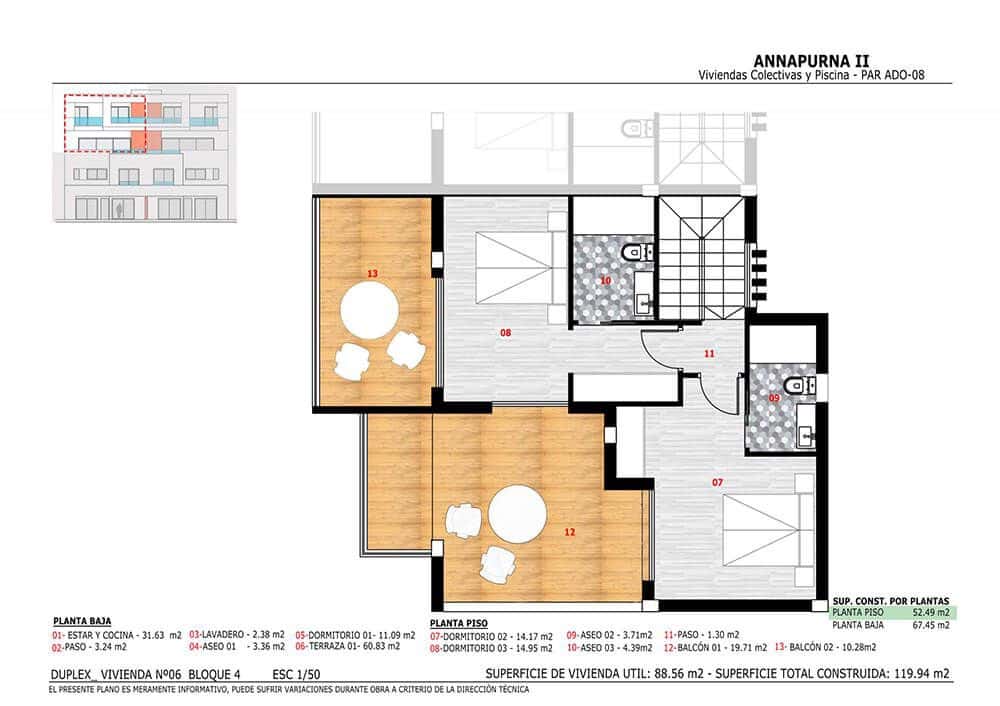3 sovrum Lägenhet till salu i Monforte del Cid med pool - 310 000 € (Ref: 7934686)