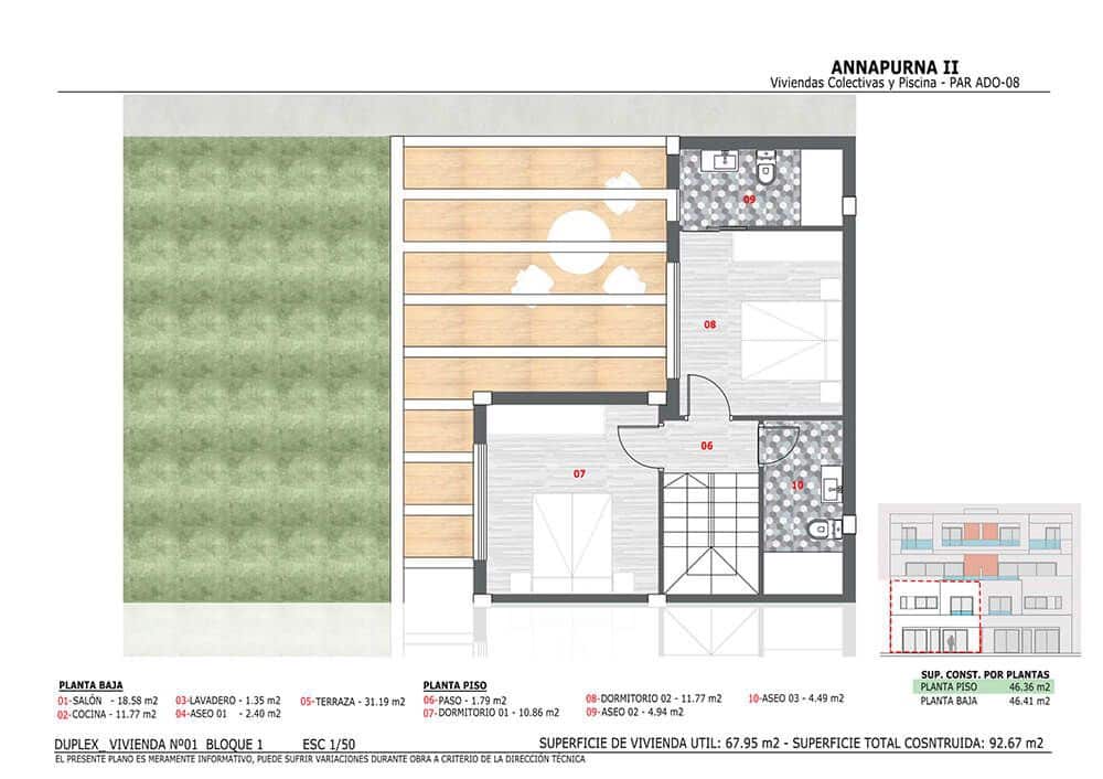 3 sovrum Lägenhet till salu i Monforte del Cid med pool - 310 000 € (Ref: 7934686)