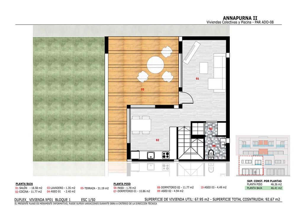 3 sovrum Lägenhet till salu i Monforte del Cid med pool - 310 000 € (Ref: 7934686)
