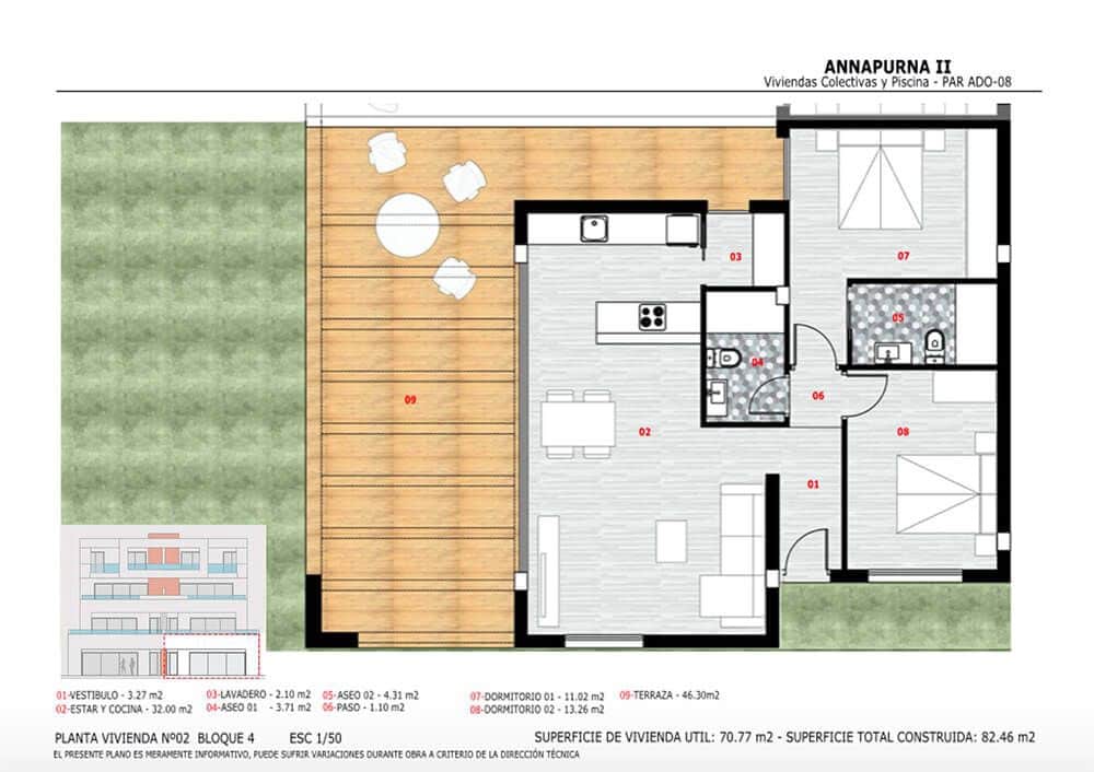 3 sovrum Lägenhet till salu i Monforte del Cid med pool - 310 000 € (Ref: 7934686)