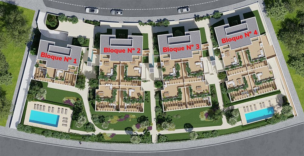 3 sovrum Lägenhet till salu i Monforte del Cid med pool - 310 000 € (Ref: 7934686)