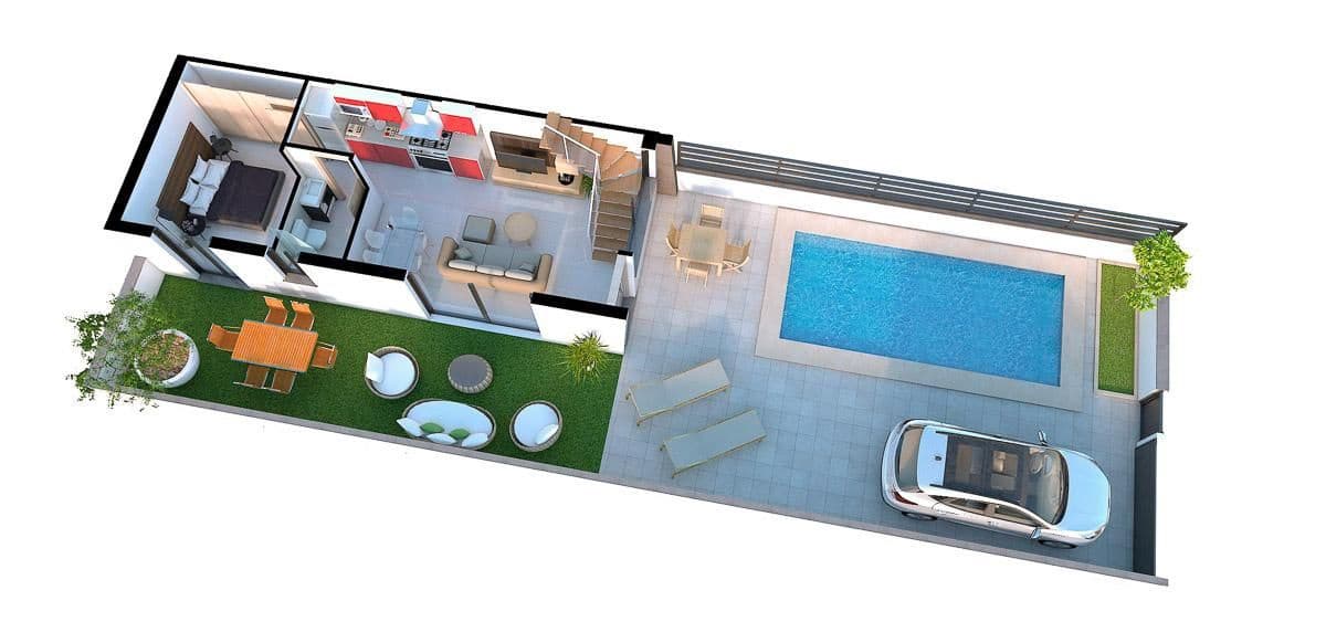 2 soverom Kjedet enebolig til salgs i Gran Alacant - € 294 000 (Ref: 8099905)