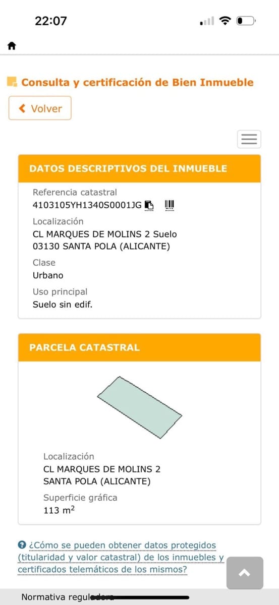 Area Edificabile in vendita in Santa Pola - 160.000 € (Rif: 8874598)