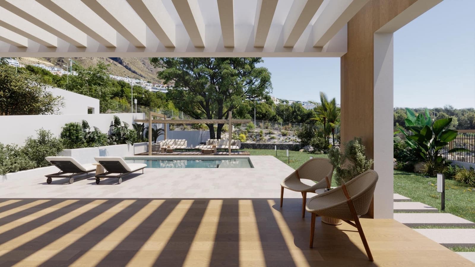 Chalet de 3 habitaciones en Finestrat en venta con piscina garaje - 650.000 € (Ref: 9210628)