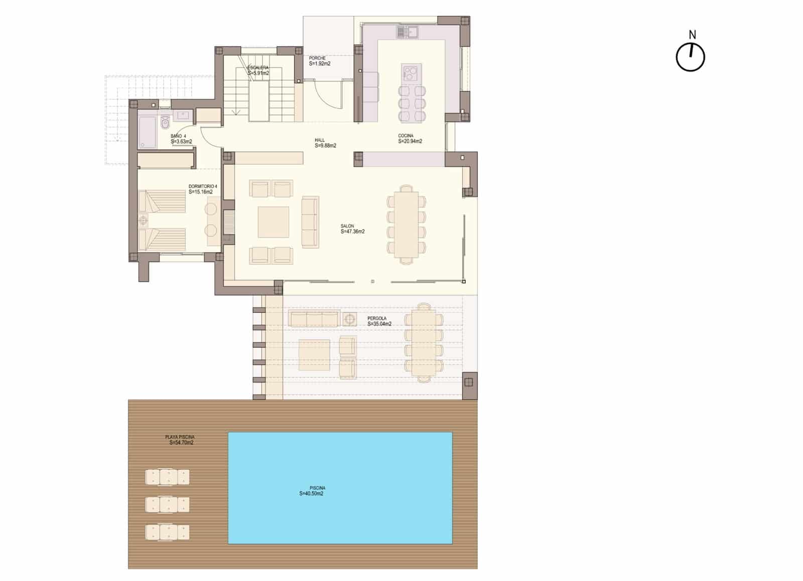 5 slaapkamer Villa voor vakantieverhuur in El Paraiso met zwembad garage - € 3.650 (Ref: 9270297)