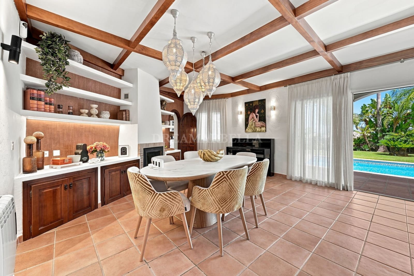 Villa/Maison de 4 chambres à louer à Atalaya-Isdabe avec piscine garage - 8 500 € (Ref: 10007469)