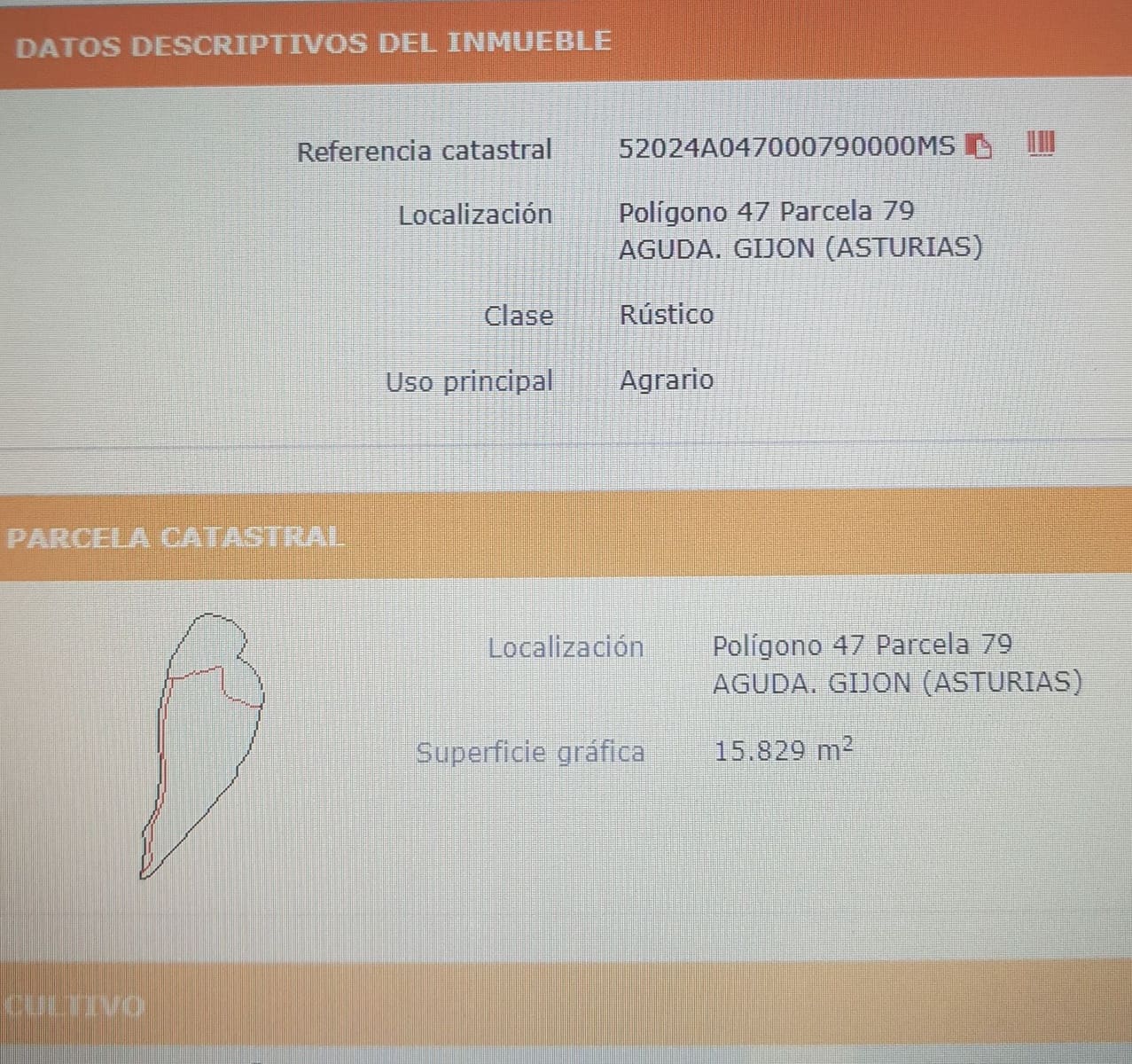 Mark till salu i Gijon - 29 800 € (Ref: 5388797)