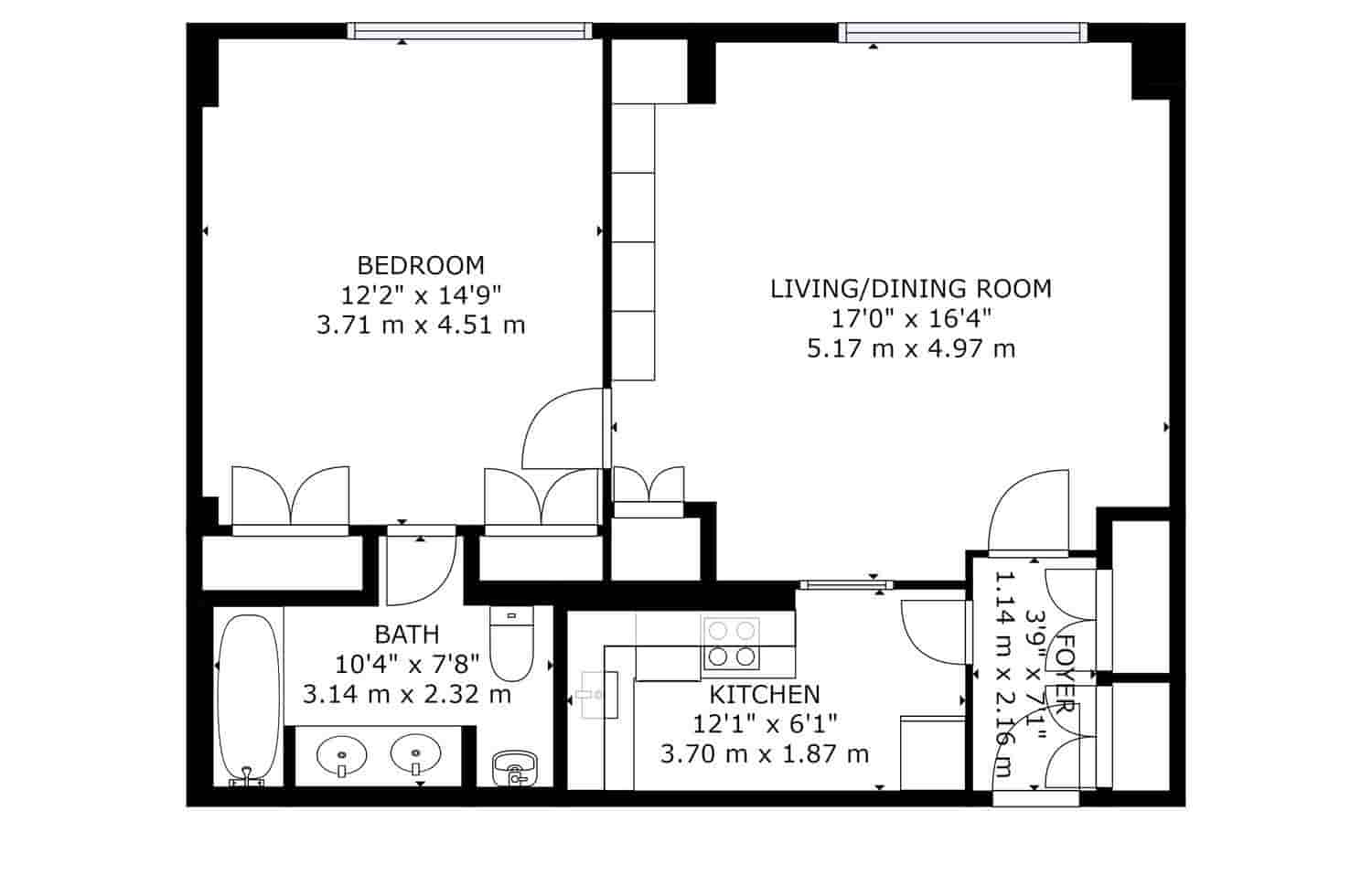 1 bedroom Apartment for rent in Madrid city with garage - € 2,400 (Ref: 6091961)