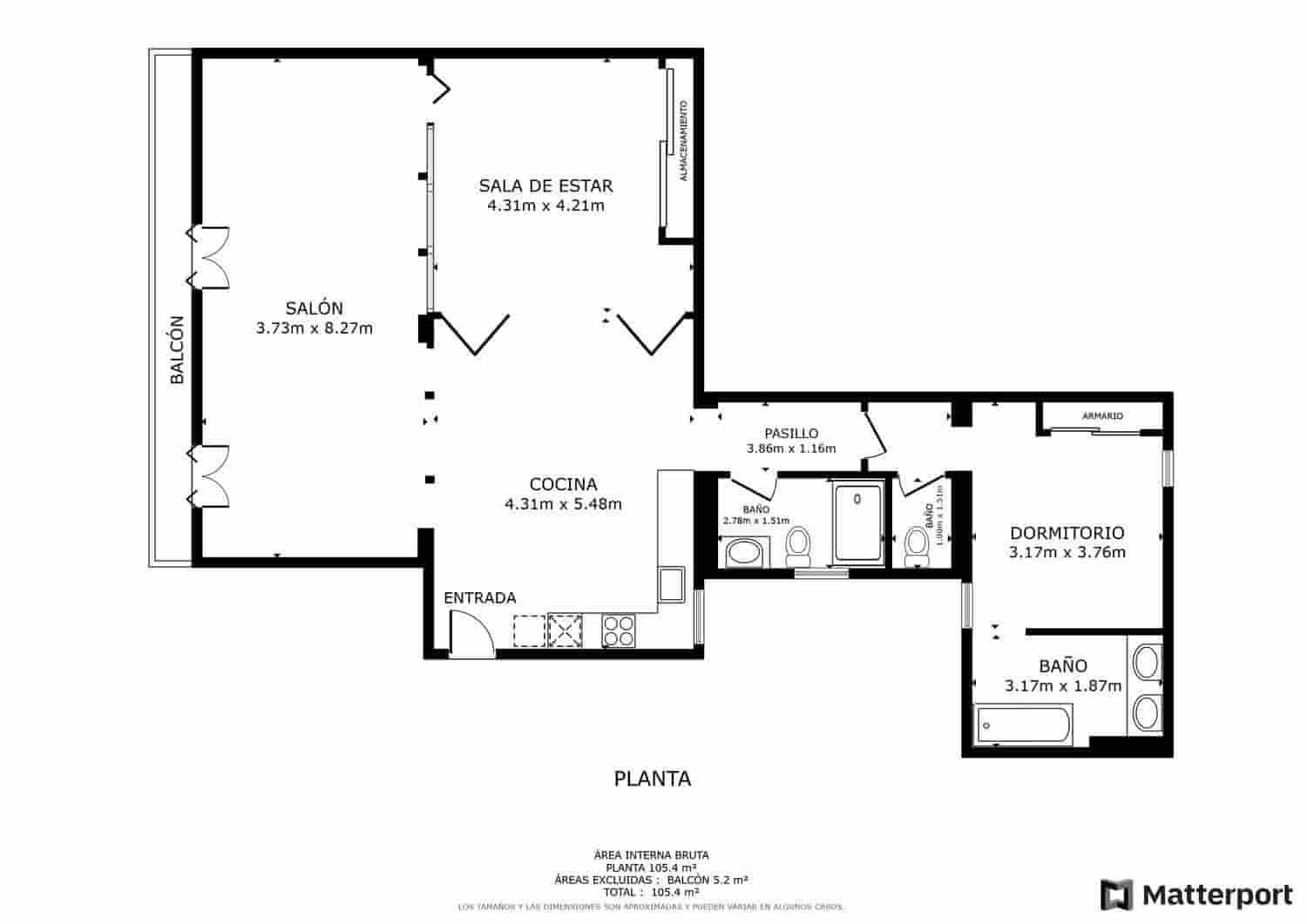 2 soverom Leilighet til salgs i Madrid by med garasje - € 1 750 000 (Ref: 8041657)