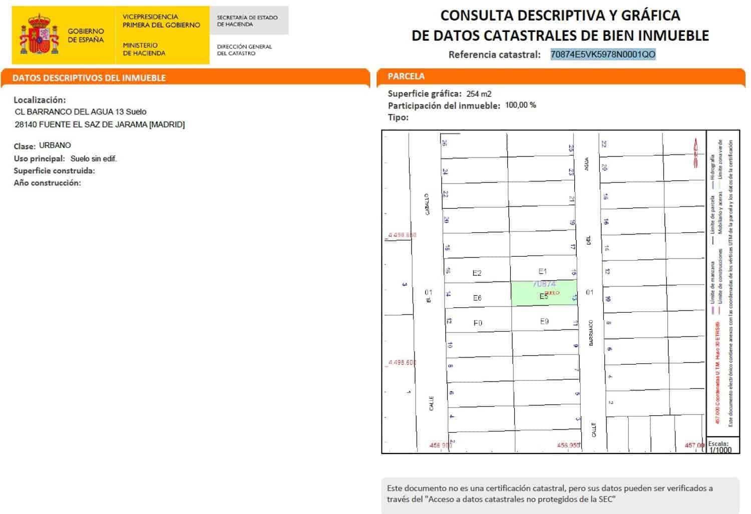 Terreno Non Edificato in vendita in Fuente el Saz de Jarama - 60.000 € (Rif: 8655150)
