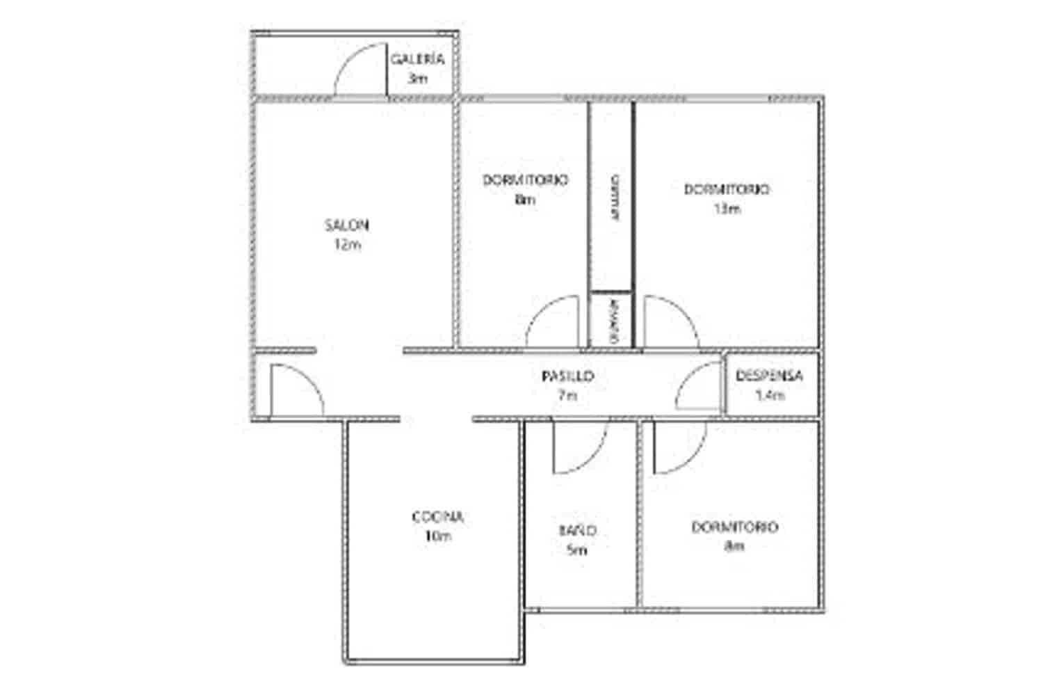 3 soveværelse Lejlighed til salg i Gijon med garage - € 165.000 (Ref: 9523990)