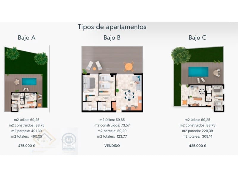 Apartment for sale in Finestrat with garage - € 425,000 (Ref: 9409923)