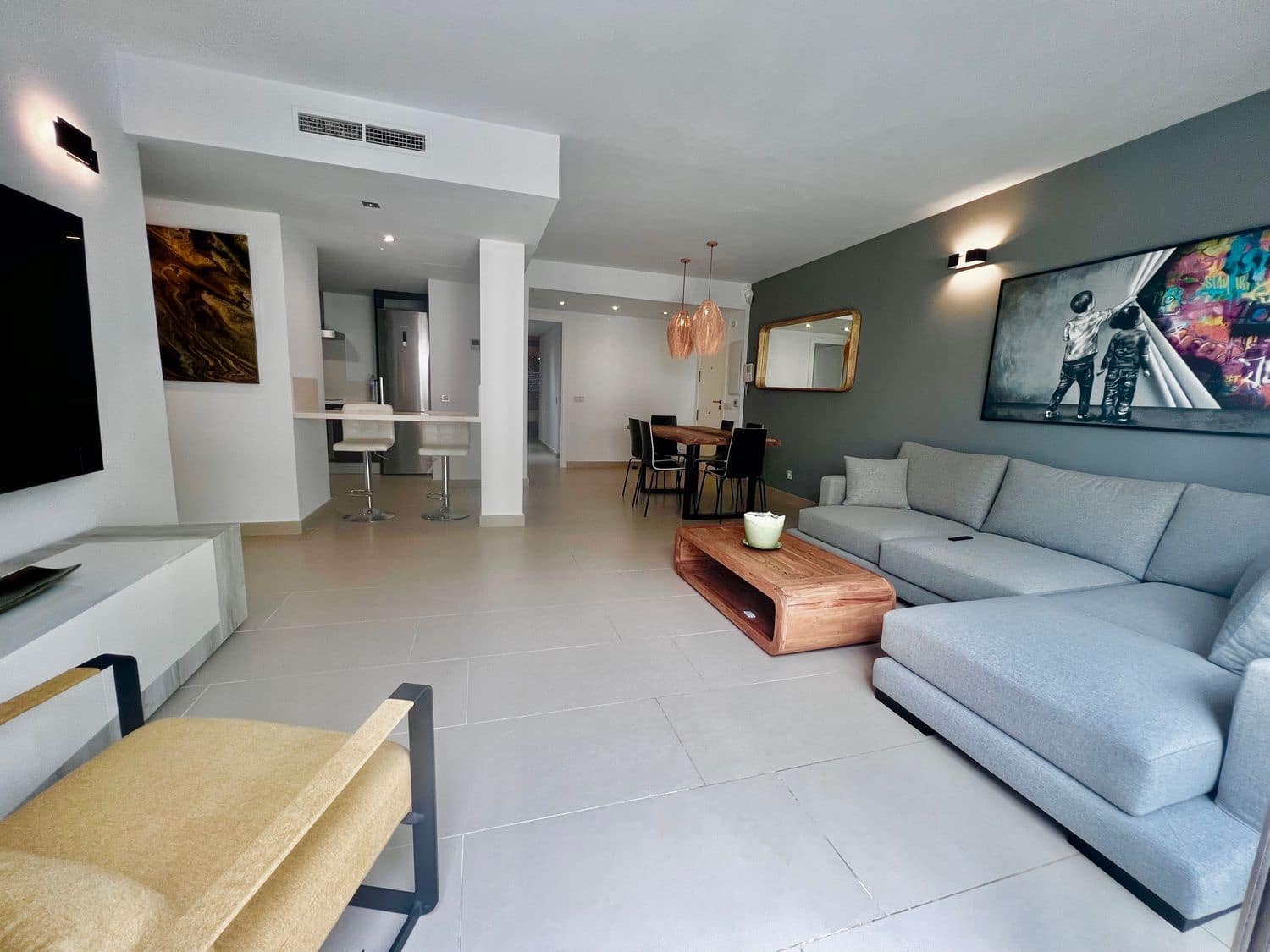 3 sypialnia Apartament do wynajęcia w Miasto Ibiza / Eivissa z basenem garażem - 2 200 € (Ref: 7601185)