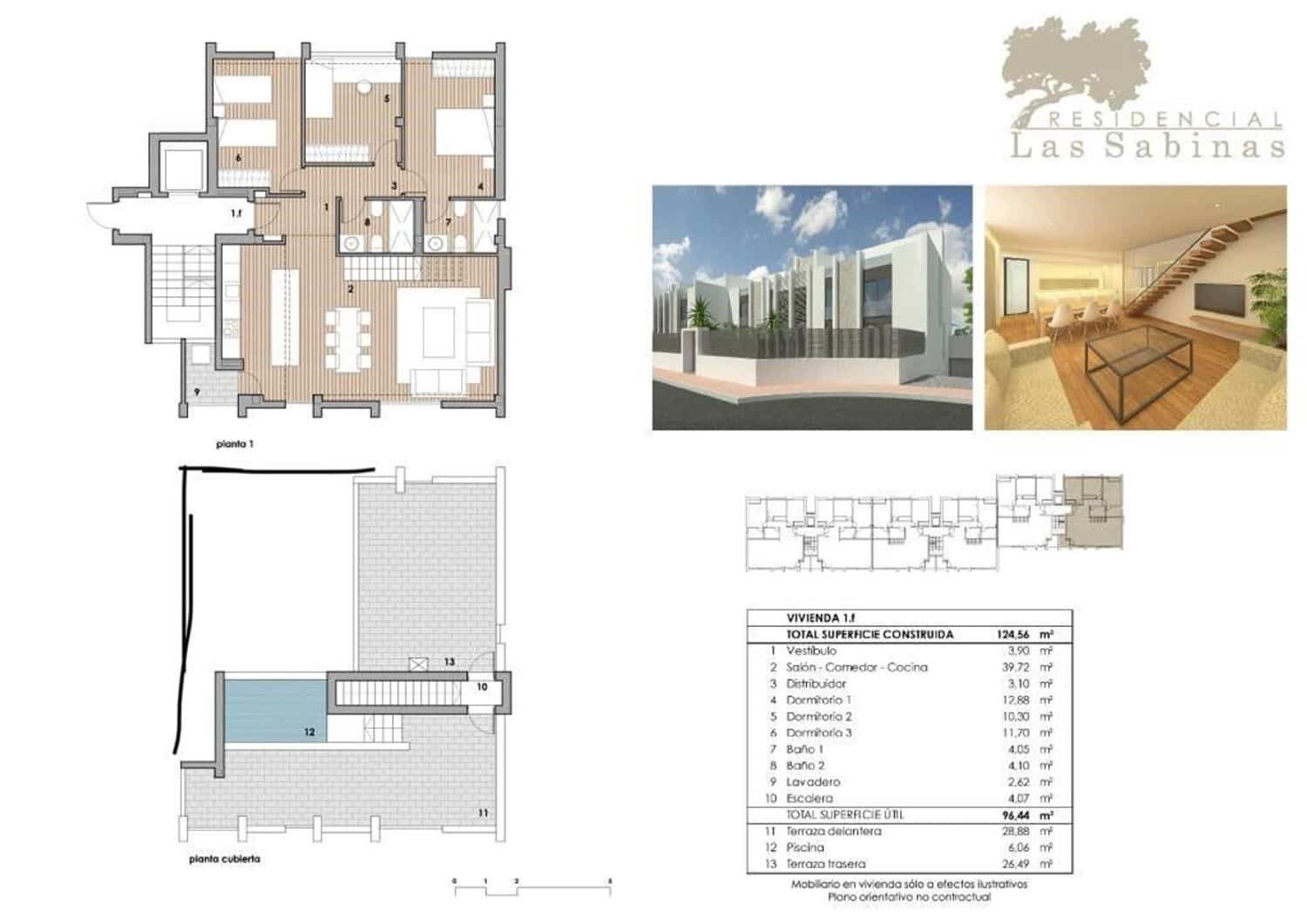 3 sovrum Lägenhet till salu i Nuestra Senora de Jesus med pool garage - 1 298 000 € (Ref: 9132069)