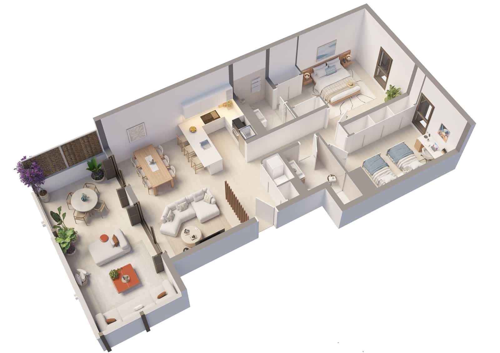 2 soverom Leilighet til salgs i Santa Eulalia / Santa Eularia med svømmebasseng garasje - € 638 500 (Ref: 9981633)