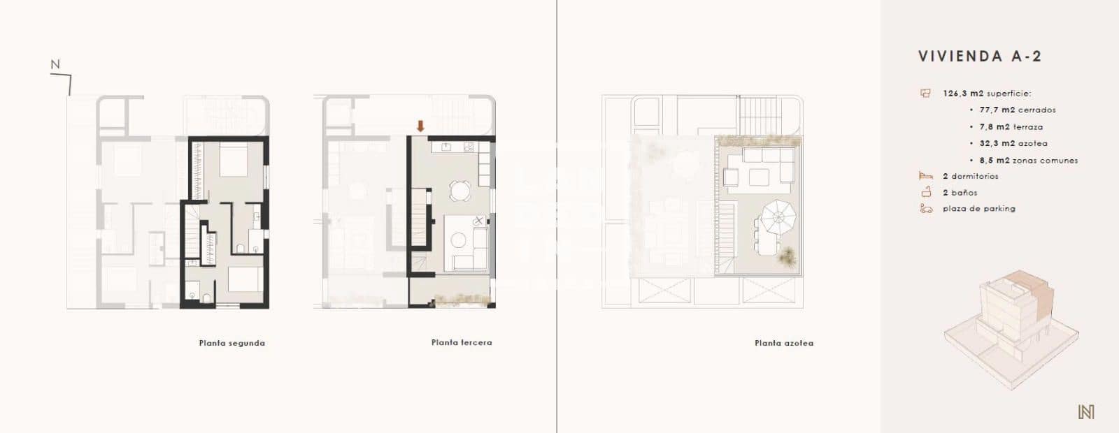 2 soveværelse Penthouse til salg i Ibiza by med garage - € 620.000 (Ref: 9126263)