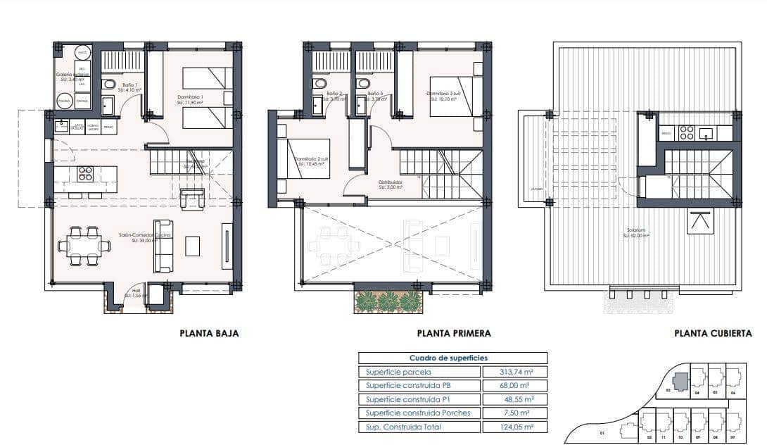 3 makuuhuone Huvila myytävänä paikassa Los Montesinos - 469 999 € (Ref: 10035877)