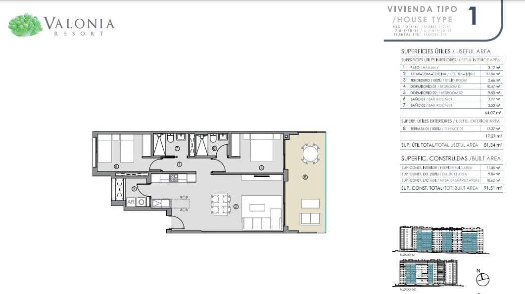 2 bedroom Apartment for sale in Orihuela with garage - € 404,000 (Ref: 10035880)