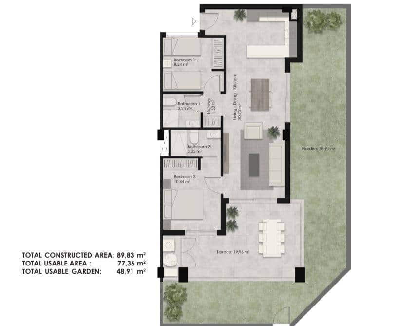 2 soveværelse Lejlighed til salg i Torrevieja - € 295.000 (Ref: 7307781)