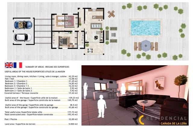 3 sovrum Finca/Hus på landet till salu i El Cantón, Abanilla - 385 000 € (Ref: 9590959)
