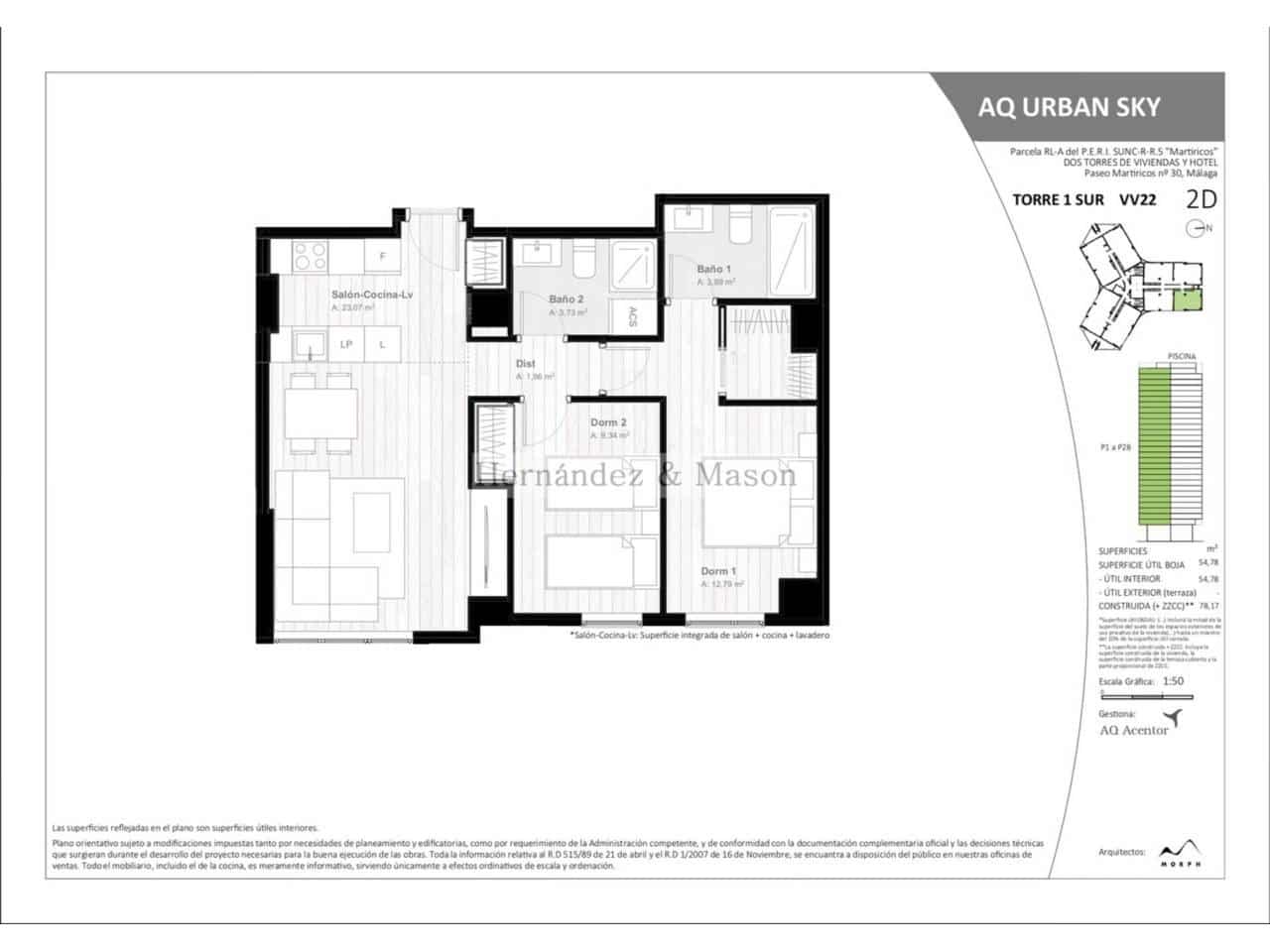 Apartamento de 2 habitaciones en Málaga ciudad en venta con piscina garaje - 410.000 € (Ref: 8359178)