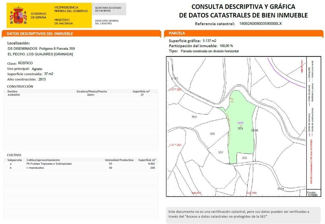 1 camera da letto Finca/Casa di Campagna in vendita in Los Guajares con garage - 89.900 € (Rif: 9419715)