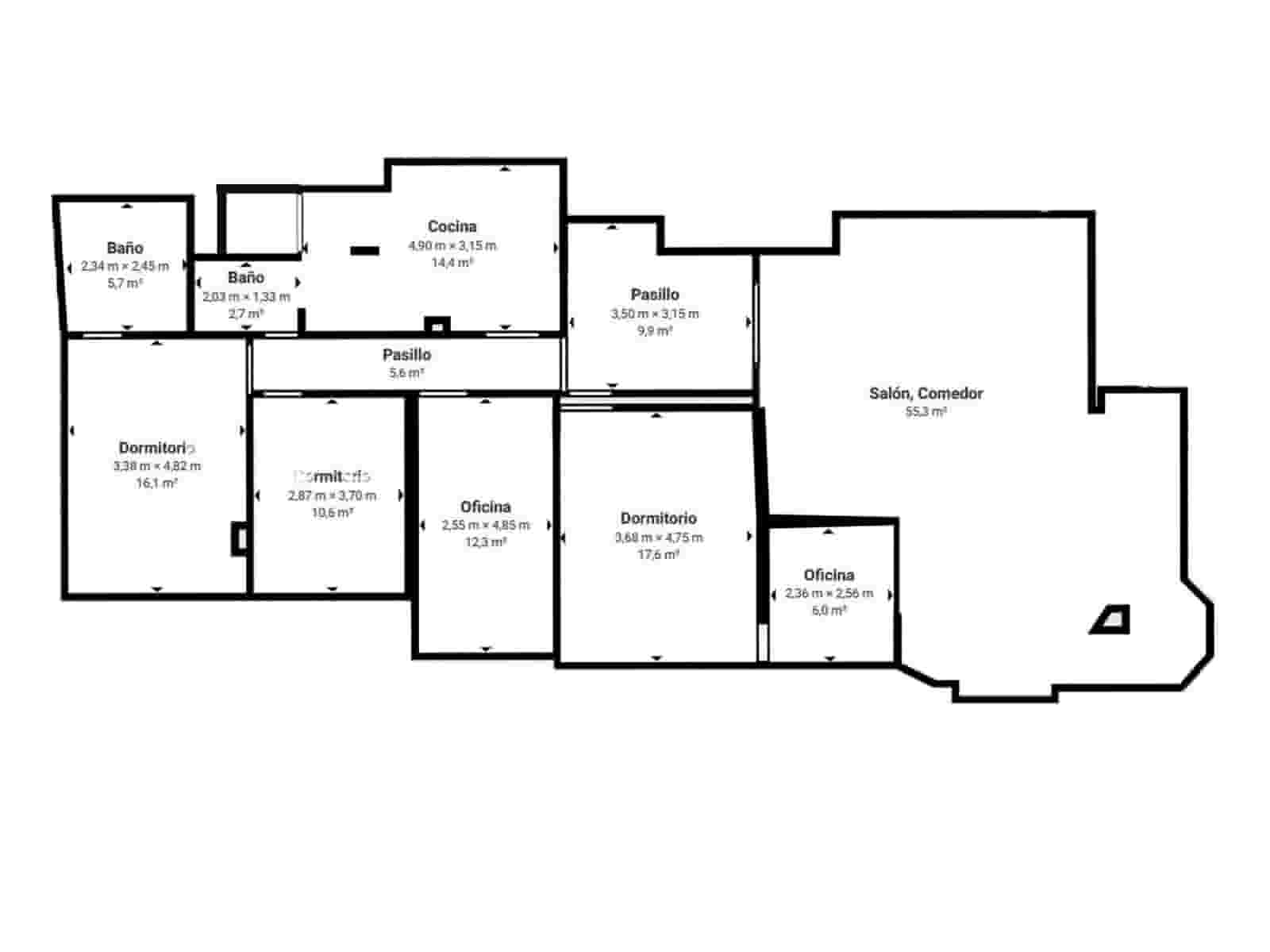 4 makuuhuone Asunto myytävänä paikassa Granada kaupunki - 890 000 € (Ref: 9443242)
