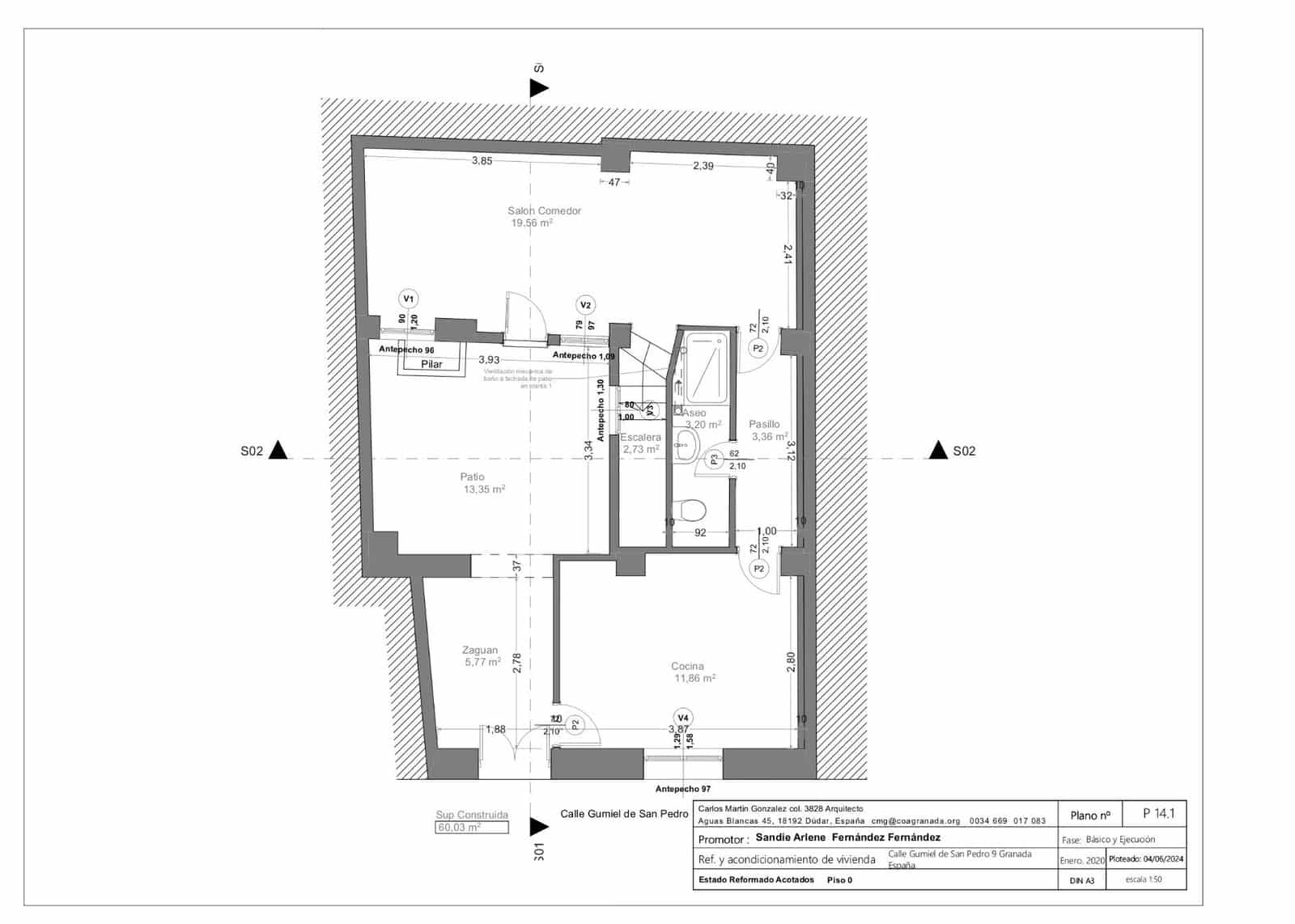 2 slaapkamer Rijtjeshuis te koop in Granada stad - € 210.000 (Ref: 9627470)