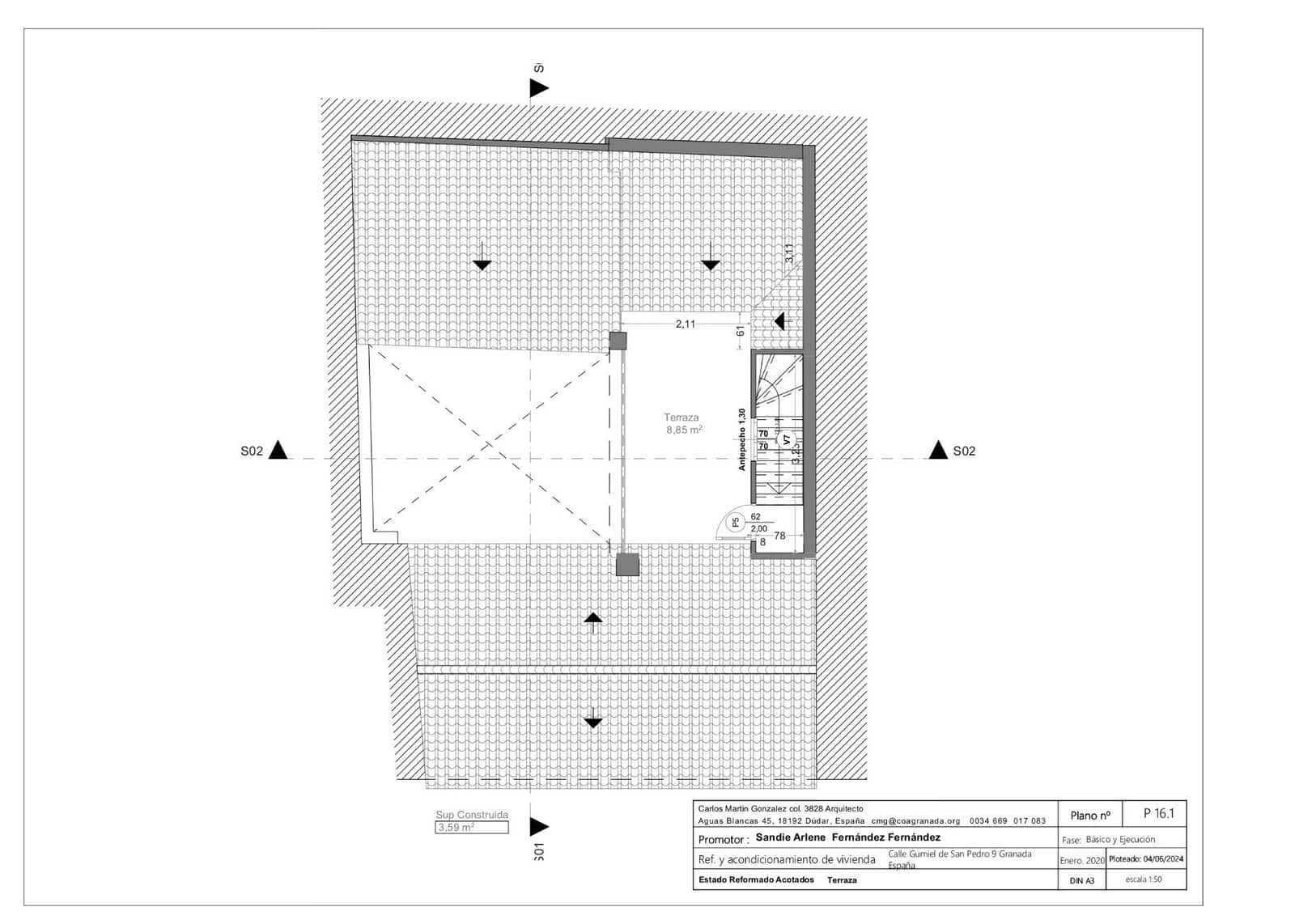 2 slaapkamer Rijtjeshuis te koop in Granada stad - € 210.000 (Ref: 9627470)