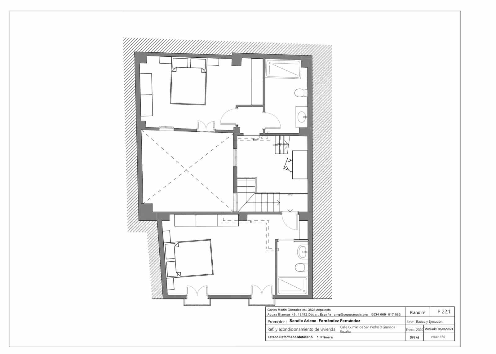 2 slaapkamer Rijtjeshuis te koop in Granada stad - € 210.000 (Ref: 9627470)