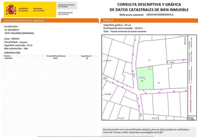 Building Plot for sale in Ogíjares - € 200,000 (Ref: 9780527)