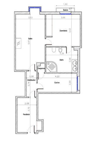 Piso de 1 habitación en Centro - Sagrario, Granada ciudad en venta con garaje - 305.000 € (Ref: 9799235)