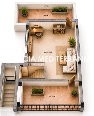 2 chambre Penthouse à vendre à Bellreguard avec garage - 220 000 € (Ref: 10041242)