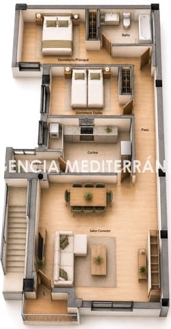 2 chambre Penthouse à vendre à Bellreguard avec garage - 220 000 € (Ref: 10041242)
