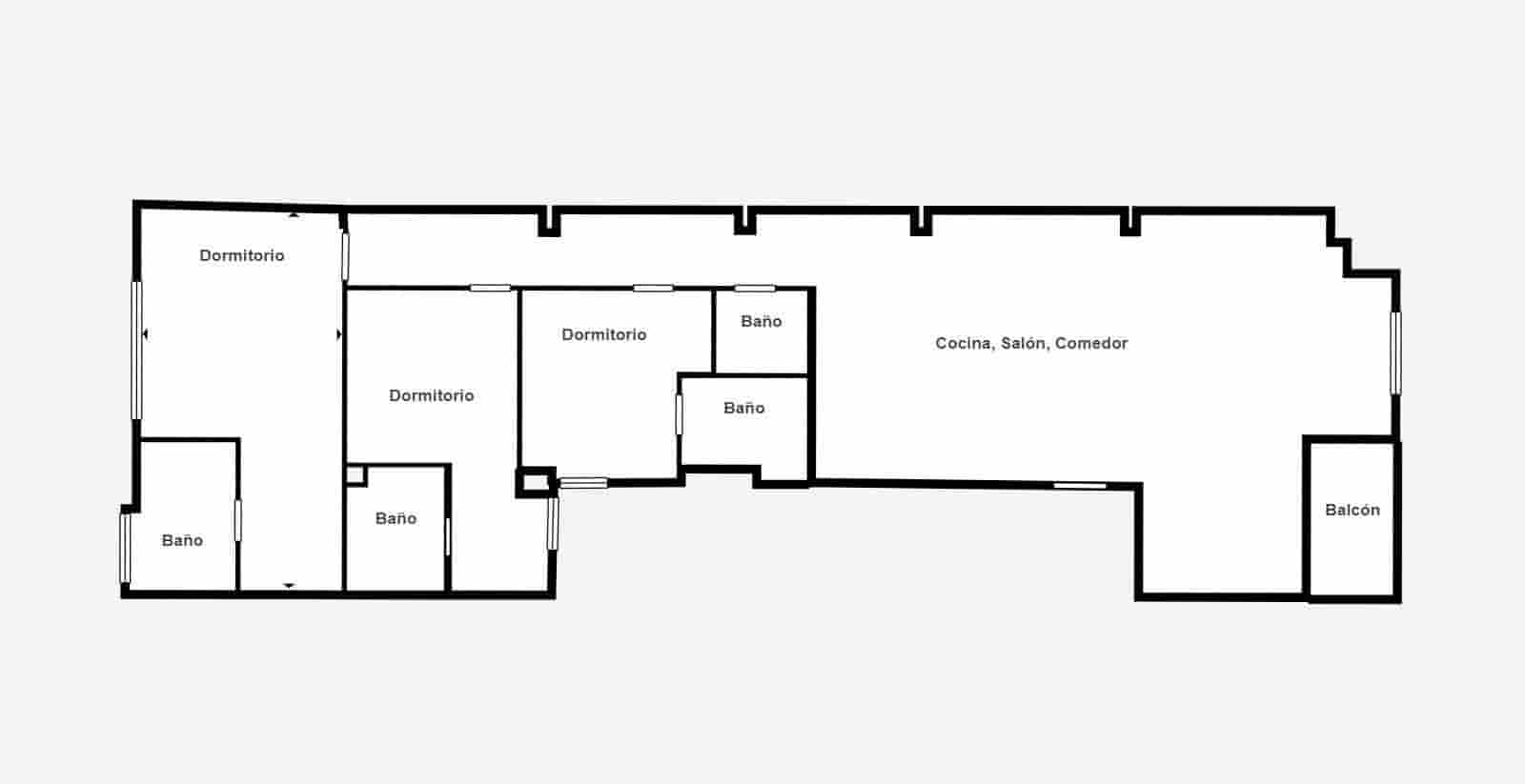 3 sypialnia Mieszkanie na sprzedaż w Miasto Walencja - 799 000 € (Ref: 10165143)