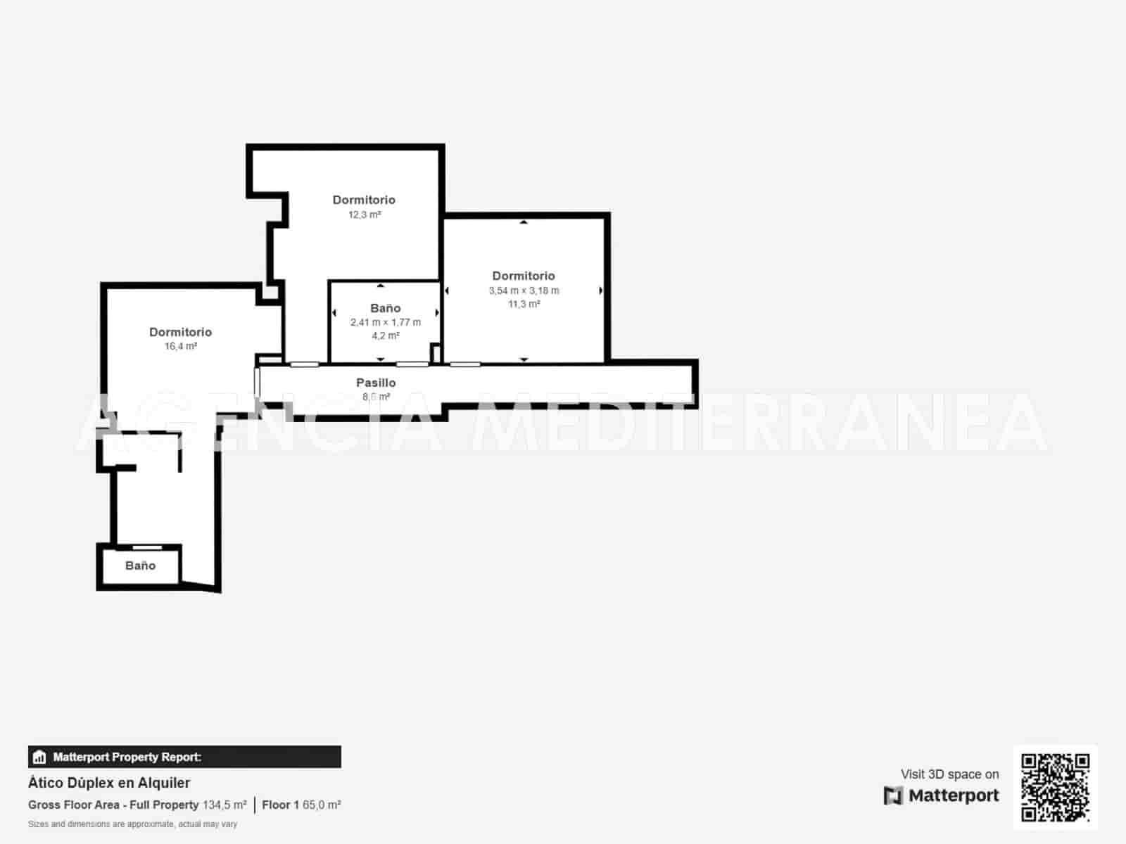 Penthouse de 3 chambres à louer à Valence ville - 3 400 € (Ref: 9001095)