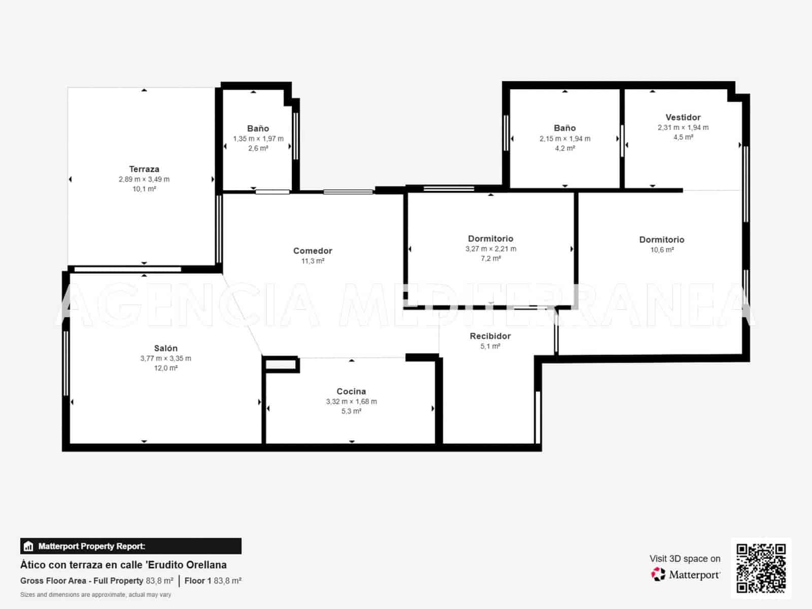 2 quarto Penthouse para venda em Valencia cidade - 490 000 € (Ref: 9476210)