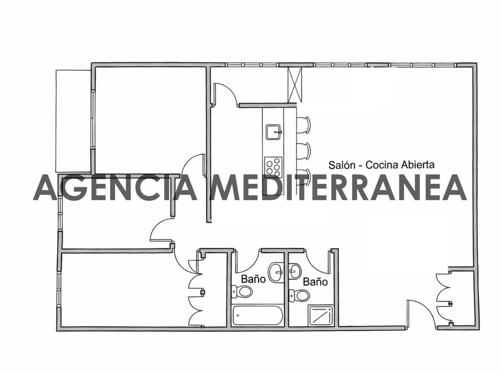 3 Zimmer Wohnung zu verkaufen in Valencia Stadt mit Garage - 290.000 € (Ref: 9481260)