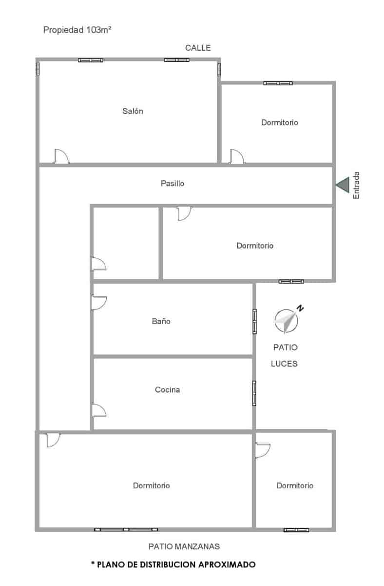 4 soveværelse Lejlighed til salg i Valencia by - € 265.000 (Ref: 9571277)