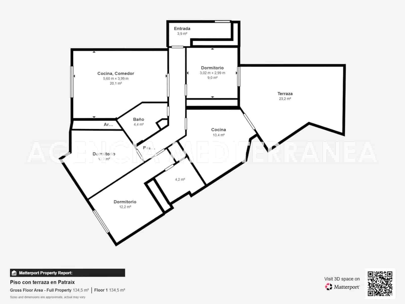 Piso de 3 habitaciones en València ciudad en venta - 389.000 € (Ref: 9608154)