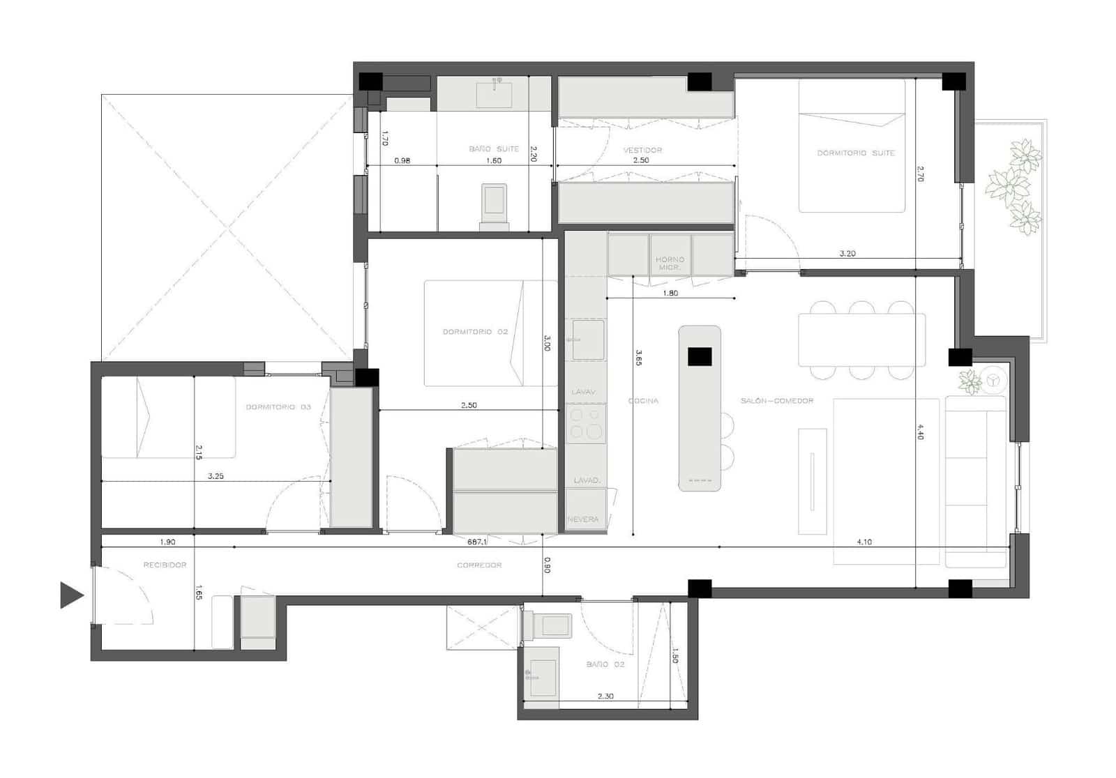 3 soveværelse Lejlighed til salg i Valencia by - € 479.000 (Ref: 9615618)