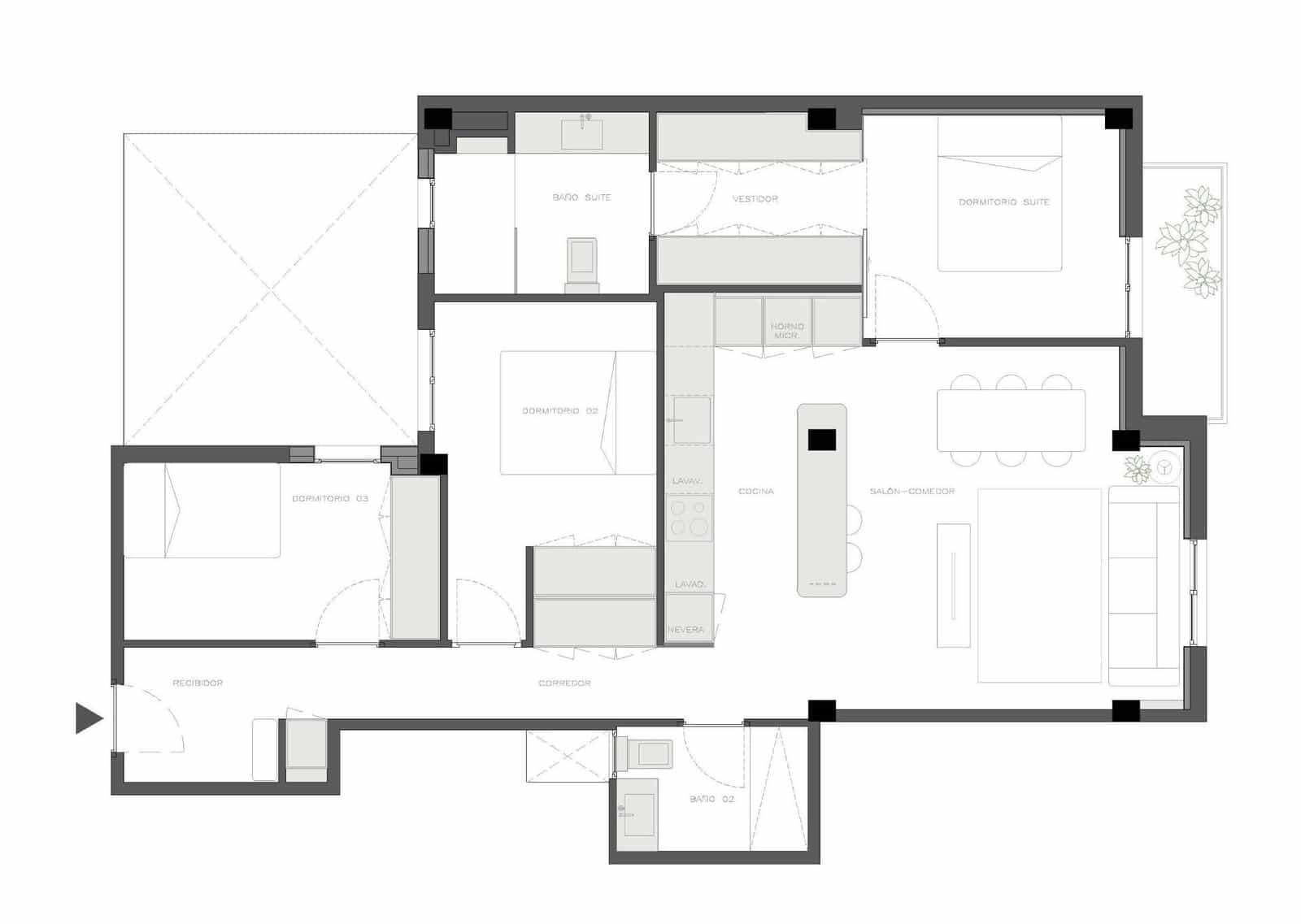 3 soveværelse Lejlighed til salg i Valencia by - € 479.000 (Ref: 9615618)